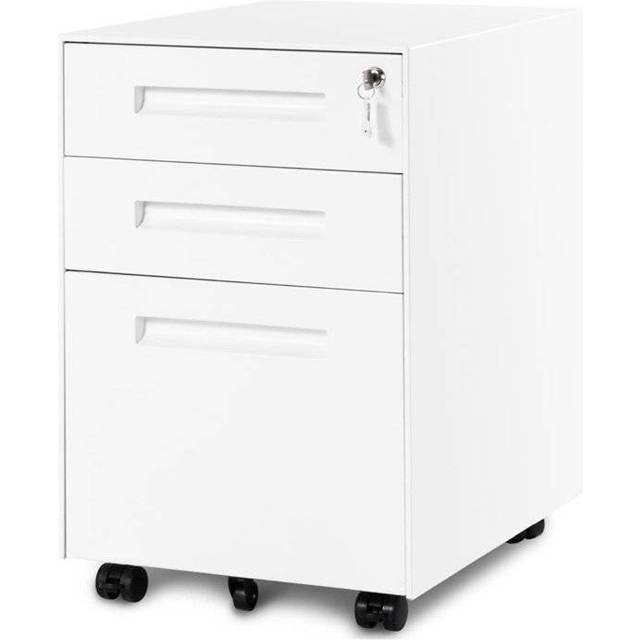 Palladio 52cm Wide 3 -Drawer File Cabinet - White (60cm H X 52cm W)