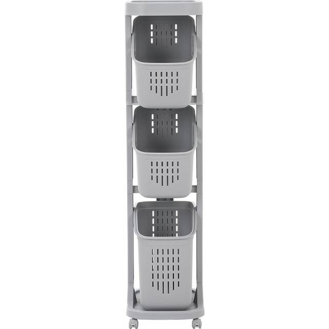 Bernards PP Laundry Room Organiser - White (108.5cm H X 26cm W X 40cm D)
