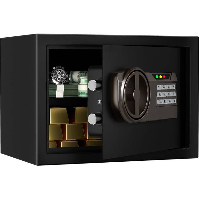Safe Box Lock - Matte Black (25cm H X 35cm W X 25cm D)