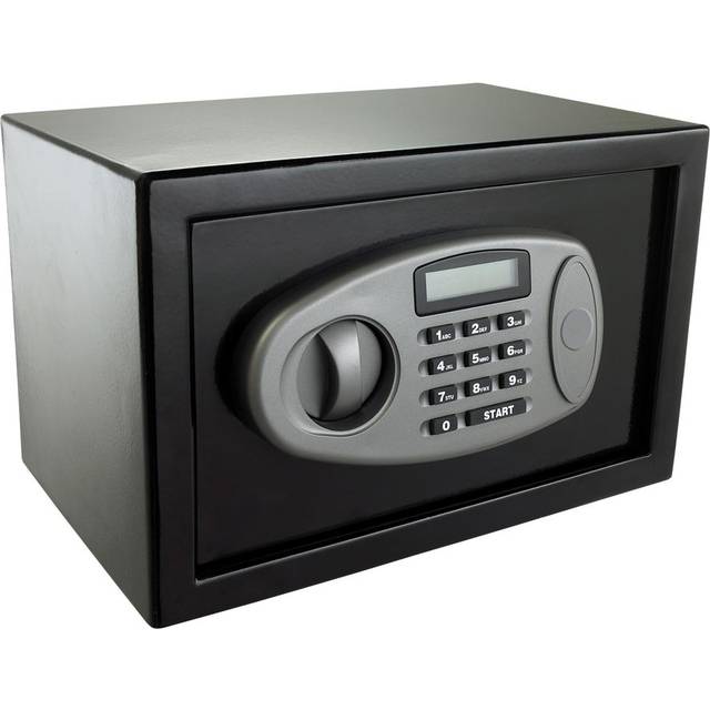 Safe Box Lock - Matte Black (19cm H X 30cm W X 15cm D)