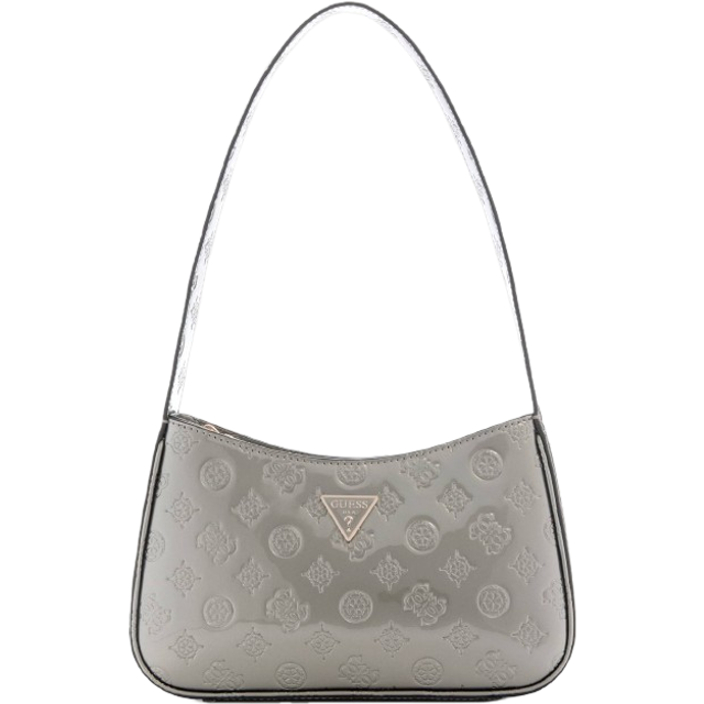 Guess Hobo Bags - Arnela Top Zip Shoulder Bag - silver - Hobo Bags for ladies - unisize
