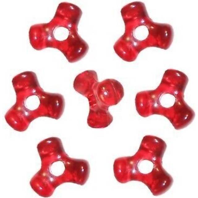 Christmas Red Tri-Shaped Beads (1 000 Beads) (80/1)