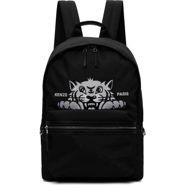 Kenzo Black Kenzo Paris 'KENZO Varsity' Backpack - BLACK - UNI