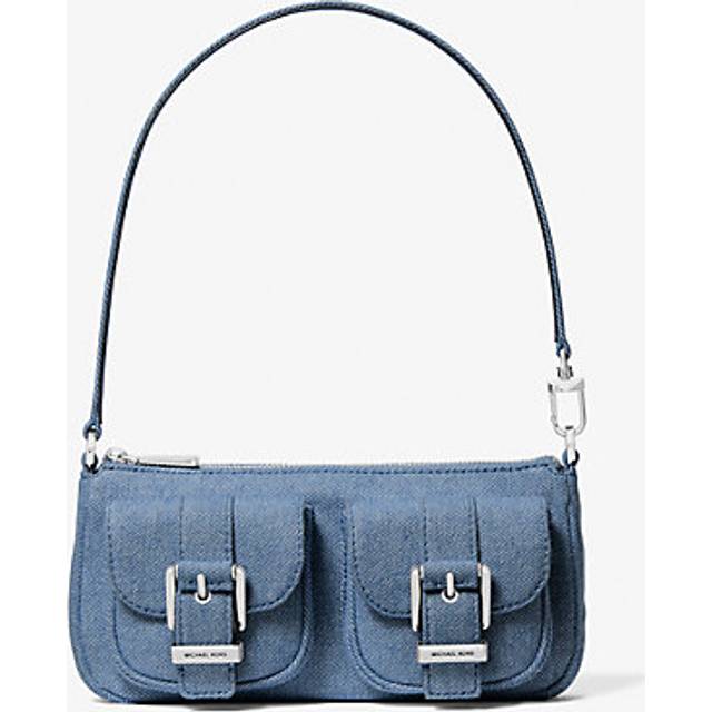 MK Zoe Small Denim Pochette - Grey - Michael Kors - ONE SIZE