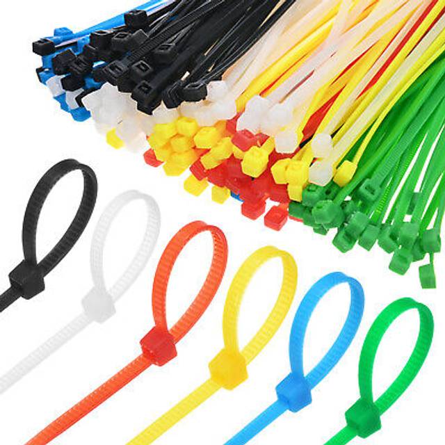 600-pack nylon zip ties 6 inch 18 lbs zip ties for indoor/outdoor [6 colors]
