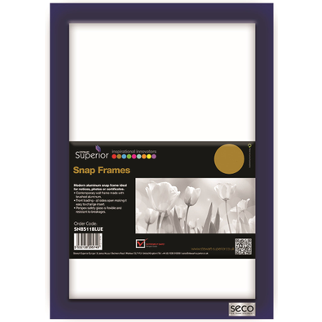 "SECO 25mm Mitred Snap Frame  11""""x17""""  Blue (SN1117BLUE)"