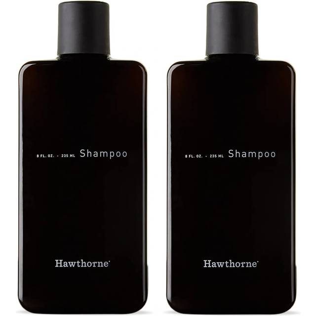 Hawthorne Men's Natural Shampoo with Tea Tree & Peppermint Oil. Invigorating Fresh Geranium Leaf Scent. Sulfate Free  Paraben Free. 8 fl. oz. 2-Pack.