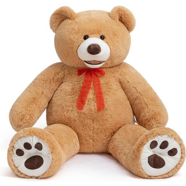 HollyHOME 6ft Teddy Bear Giant Teddy Bear Stuffed Animal with Embroidered Paws Holiday Valentine's Toy Gift for Girlfriend Kids 72 inches Brown