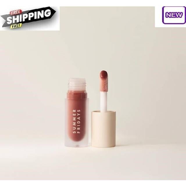 Summer Fridays Dream Lip Oil in Warm Beige  Complimentary Sheet Masque