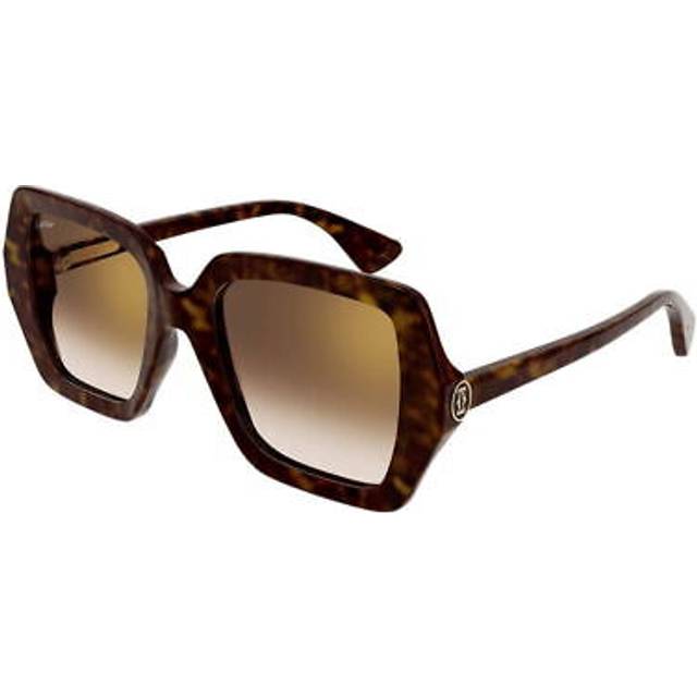 Cartier C Decor Brown Multi Treatment Square Ladies Sunglasses CT0507S 002 54 (OS)