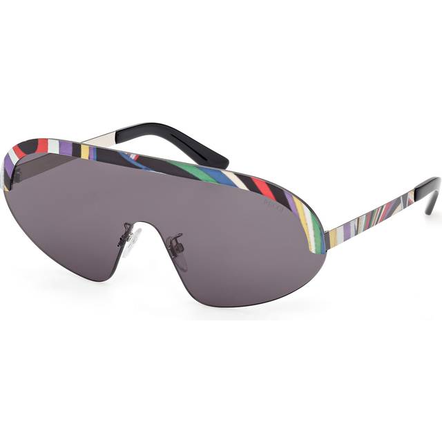 Emilio Pucci Woman EP0237 99A Sunglasses Metal Fantasy Smoke Mask Normal
