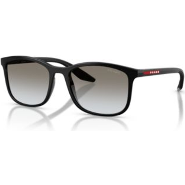 Prada Linea Rossa Man PS A08S  1AB0A7 Sunglasses Injected Black Grey Pillow Normal Shaded