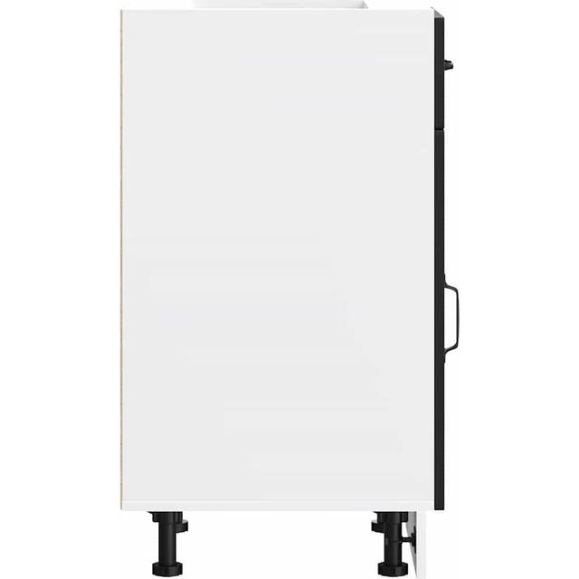 vidaXL Kitchen Base Cabinet Kalmar Black Engineered Wood