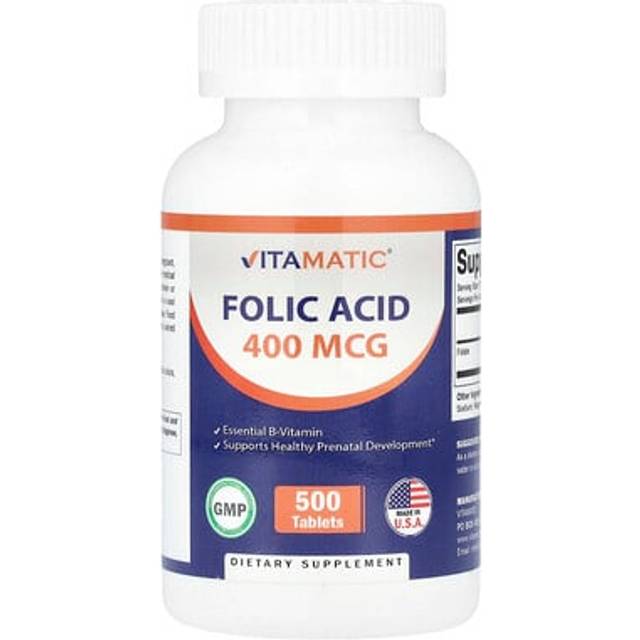Vitamatic  Folic Acid  400 mcg  500 Tablets