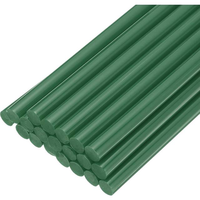 20pcs hot melt glue gun sticks, 200mm x 7mm for most glue guns, dark green