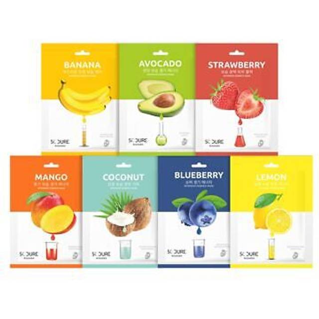 Jkosmec Face Mask Set Korean Beauty Essence Facial Sheet Mask Korea Skin Care Moisturizing 7 New flavors Skincare 7 masks in a pack Made in Korea