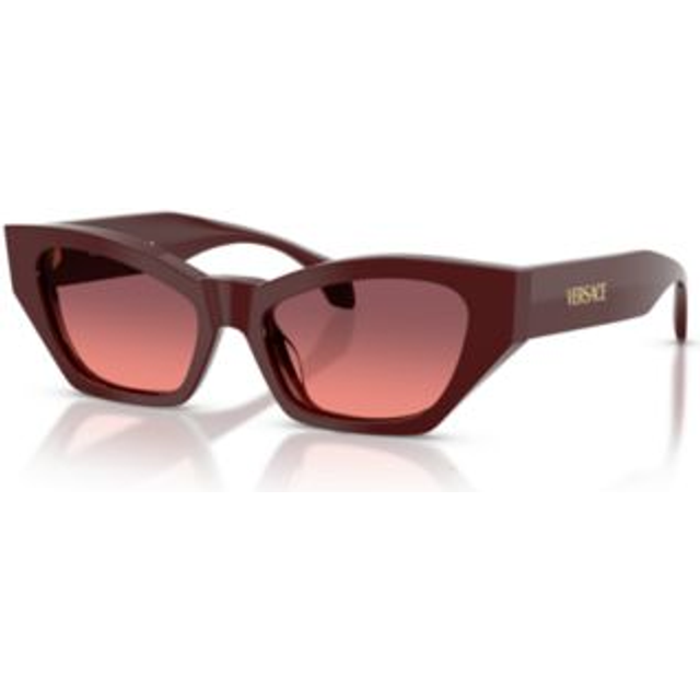 Versace VE4488 Women's Cat's Eye Sunglasses, Dark Red/Red Gradient