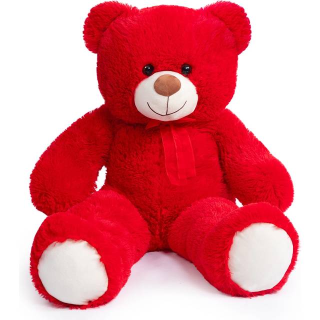 HollyHOME Big Teddy Bear Large Teddy Bear Stuffed Animal Birthday Valentines Day Plush for Kids and Girlfriend 36 inch Red