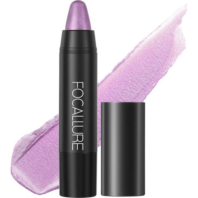 FOCALLURE Ultra Chic Metallic Lipstick,Rich Vitamin E Lip Crayon,Lightweight Shinning Color without Drying or Fading,Long Lasting Lips Makeup,#20 Lave