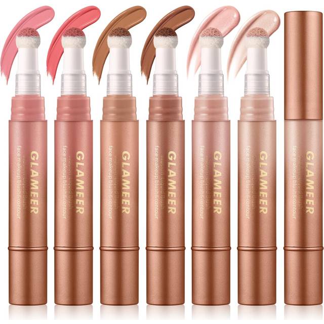 Blush Stick,Liquid Blush Stick,Silky Smooth Creamy Formula,Lightweight Blendable Blush Rouge Stick,Naturally Sculpted Look Professional Beauty Makeup