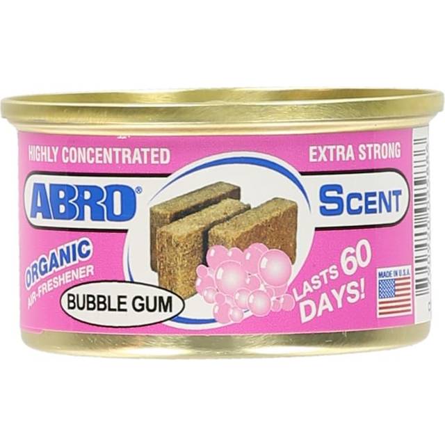 ABRO Car Air Freshener Cans: Spill Proof Air Fresheners for Home  Office  or Car Accessories  Lasts Up to 60 Days - 1 Pack Bubble Gum Scent