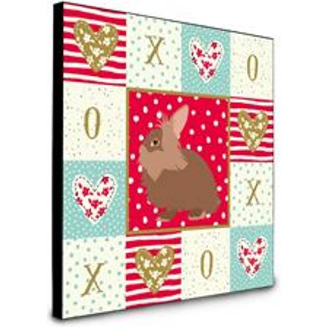 Caroline's Treasures Lionhead Rabbit Love Artwork Panel wall-decor  Multicolor