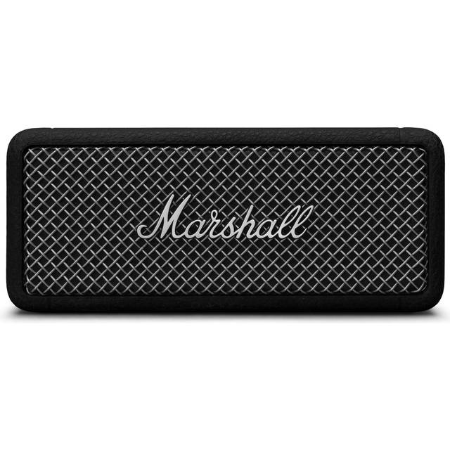 Marshall Emberton II Bärbara, trådlösa, IP67 damm- och vattentåliga bluetooth-högtalare, över 30 timmars uppspelning, snabbladdning - svart och stål