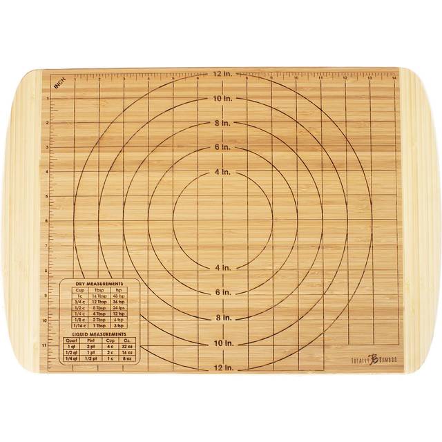 Totally Bamboo Reversible Baker's Board and Carving Butcher Block with Juice Grooves