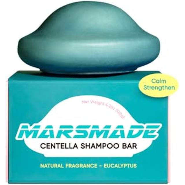 MARS MADE Centella Shampoo Bar 2.0 - Hydrating & Moisturizing Natural Hair Soap Bar Shampoo for Hair & Scalp Nourishment - Bathing Soap Solid Shampoo