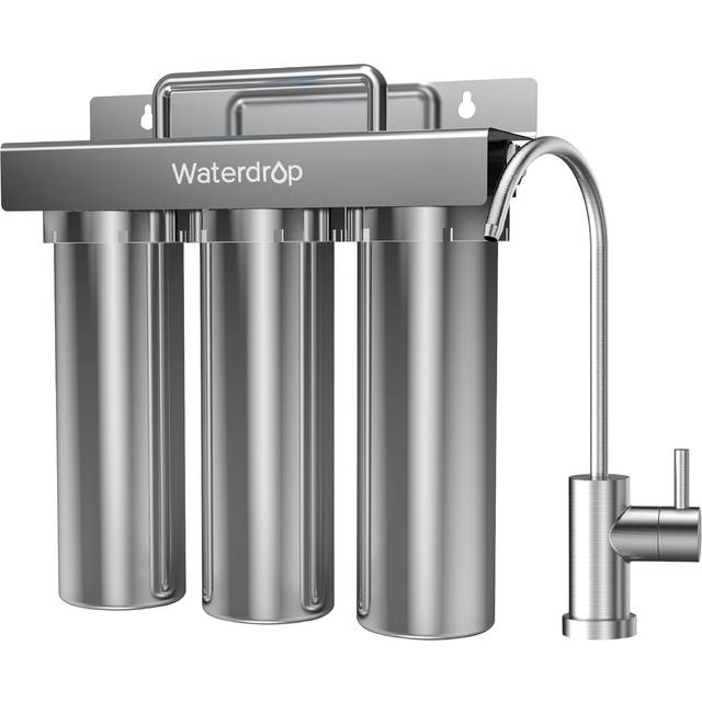 Waterdrop TST-UF 0.01m Ultra-Filtration Under Sink Water Filter Stainless Steel 5X Service Life Remove 99.99% of Contaminants Larger Than 0.01m with D