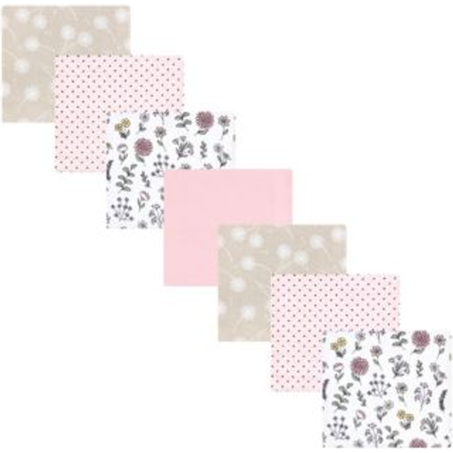 Hudson Baby Unisex Baby Cotton Flannel Receiving Blankets Bundle  Dandelion Wish  One Size