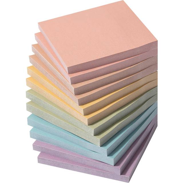 Mr. Pen- Pastel Sticky Notes  3'x3'  12 Pads  Aesthetic Self-Stick Note Pads  Bulk Sticky Notes