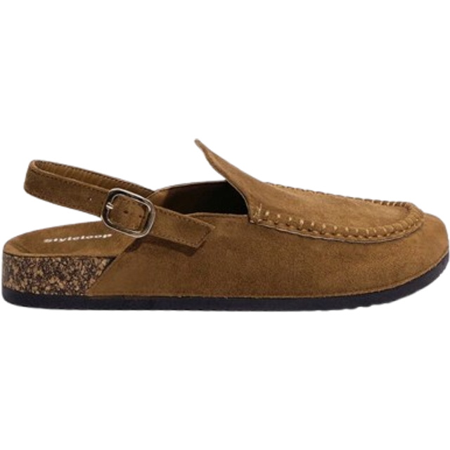 Platta slip-on skor för kvinnor, bohemisk stil, retroamerikansk, bohemisk, western, musikfestival, festoutfit - Brun (EUR36,EUR37,EUR38,EUR39,EUR40,EUR41,EUR42,EUR43)