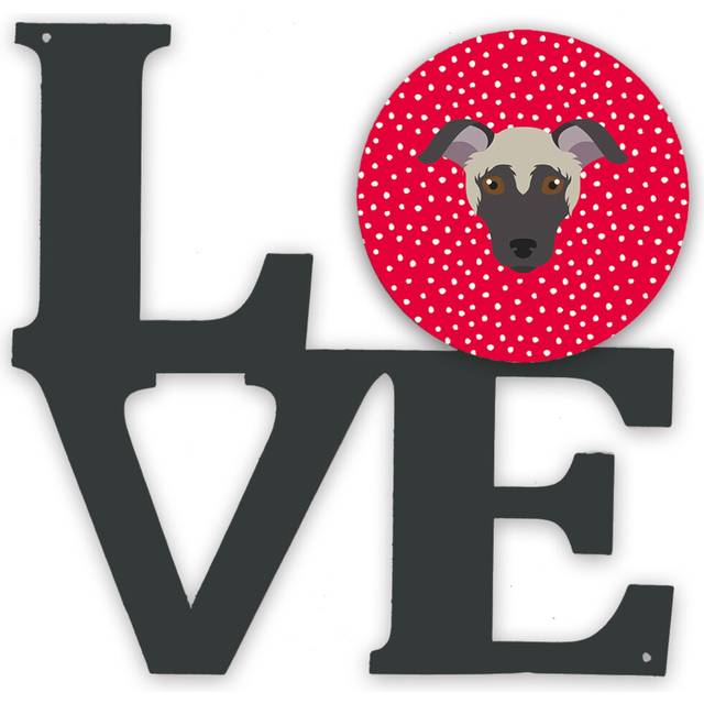 """""Caroline's Treasures Argentine Pila Dog Metal Artwork Love wall-decor  Multicolor"""""