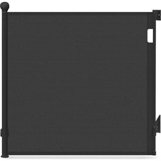 VOUNOT Retractable Stair Gate for Baby, Mesh Dog Gate Extend to 180cm, Black