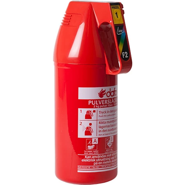 Brandsläckare Pulver 2 kg F2 GM