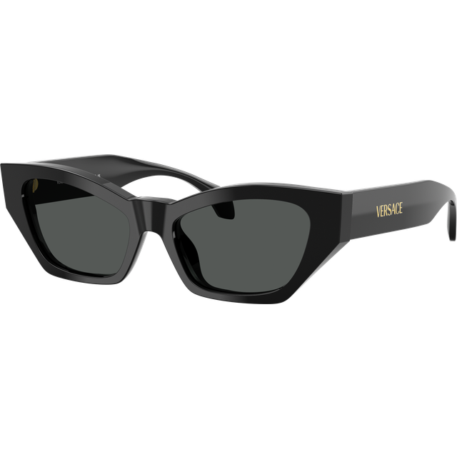 Versace Cat-Eye Solbriller - Runde Sort