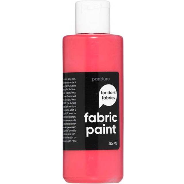 Fabric Paint 85 ml – röd täckande textilfärg för mörkt tyg - Röd