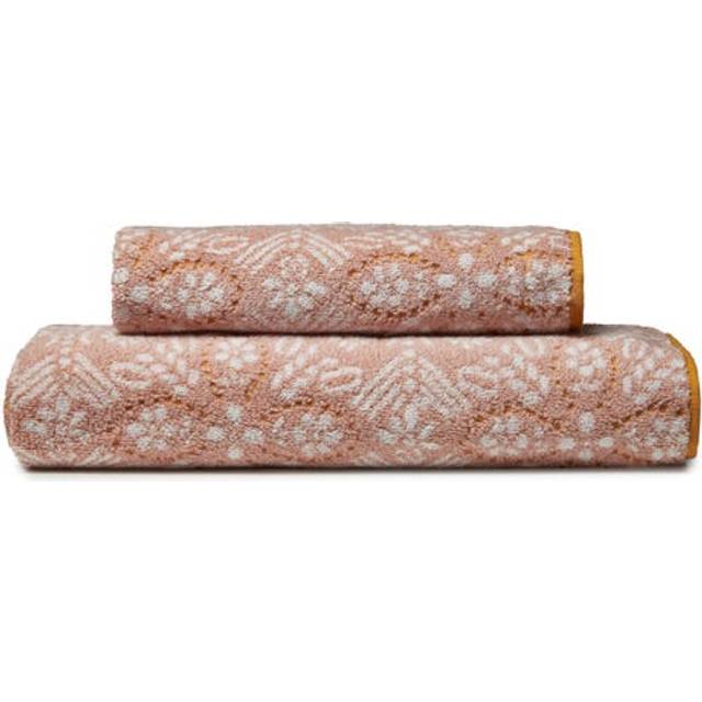 Global Tile Cotton Towel - Pink