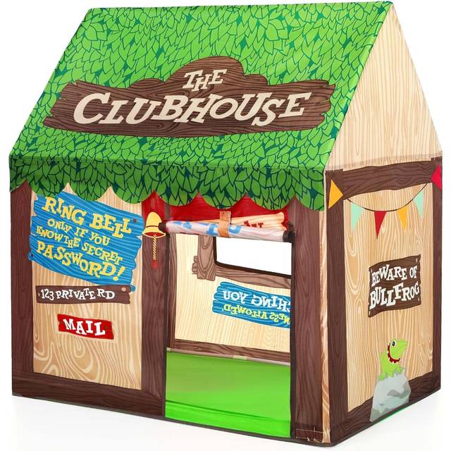 Playhouse for Kids Indoor, Kids Play Tent, Toys for Boys and Girls Children Clubhouse Tent with Roll-up Door and Windows