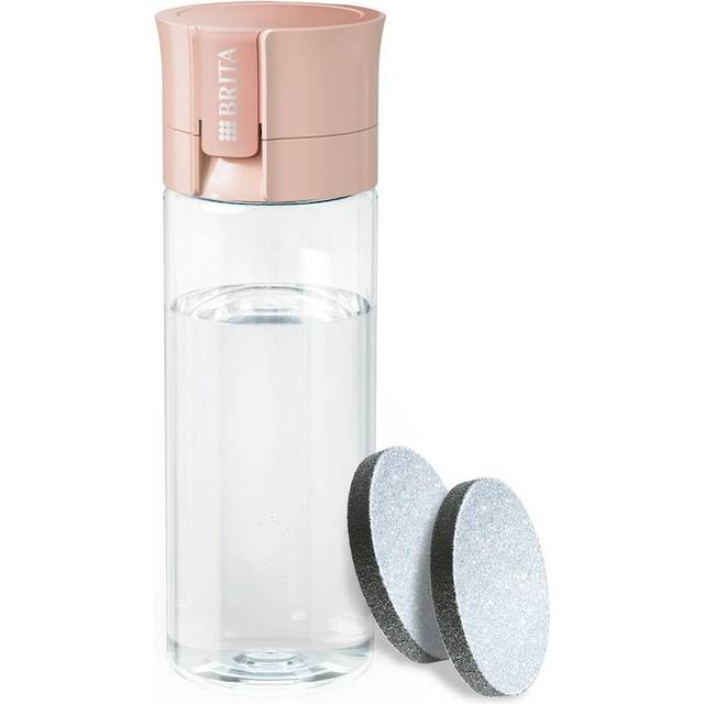 BRITA Water Filter Bottle Vital Apricot (600ml) Inc. 2x Microdisc filters