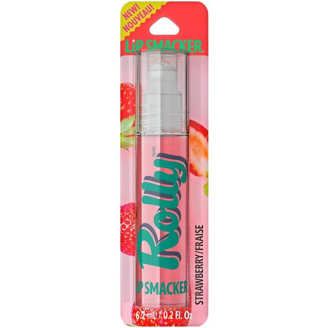 Lip Smacker Rolly Lip Gloss  Classic Roller-Ball Design for a Cooling Sensation  Hydrating & Moisturizing Shine - Strawberry