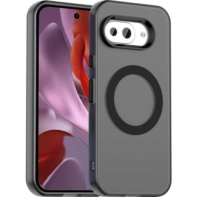 EIDERWOOD Google Pixel 9a Hybrid Plast Skal - MagSafe Kompatibel - Genomskinlig / Vit