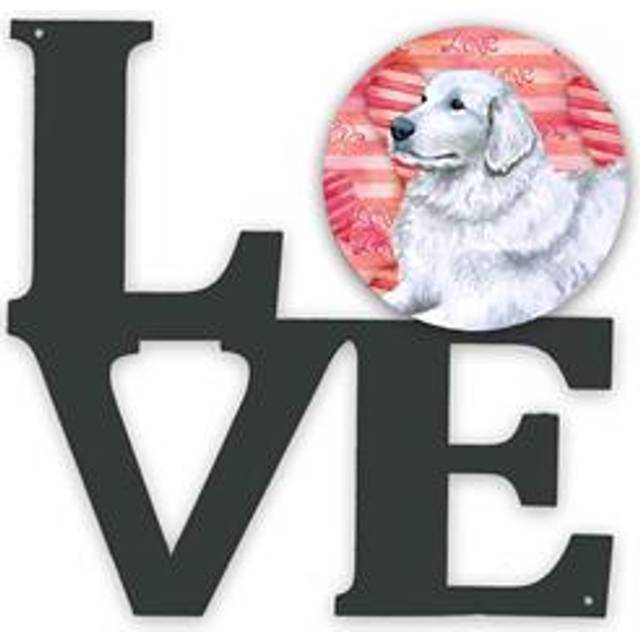 """""Caroline's Treasures Maremma Sheepdog Metal Artwork Love wall-decor  Multicolor"""""