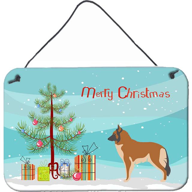 """""Caroline's Treasures Belgian Tervuren Metal Print  8hx12w  Christmas Tree"""""