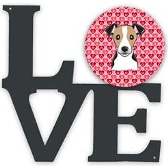 """""Caroline's Treasures Jack Russell Terrier Metal Artwork Love wall-decor  Multicolor"""""