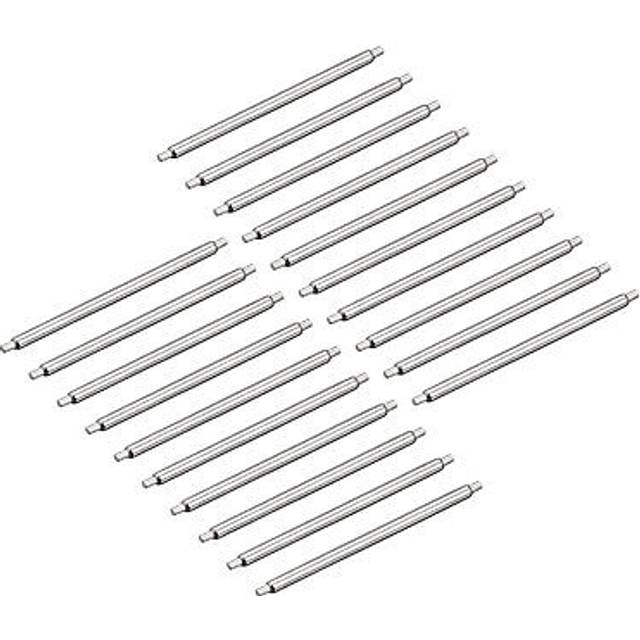 20pcs watch band pin 21mm stainless steel spring bar pins 1.2mm dia.
