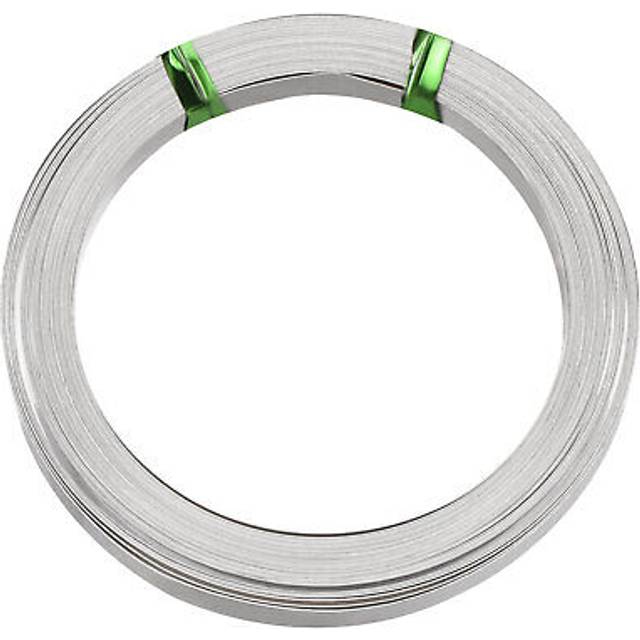 Flat Nickel Silver Wire, 2 Rolls 32gauge/0.2x5mm 6m/19.69ft Flat Craft Wire