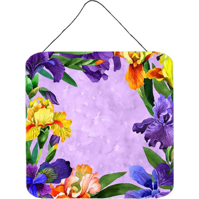 """""Caroline's Treasures Irises Door Hanging Prints wall-decor  Multicolor"""""