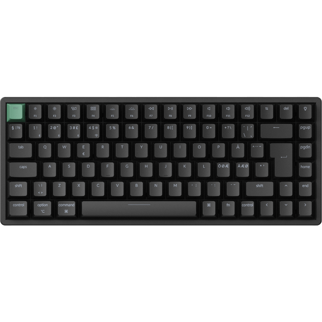Keychron K2 HE Wireless Tri-Mode Hot Swap QMK Gateron 2.0 Purple Magnetic Switch Svart